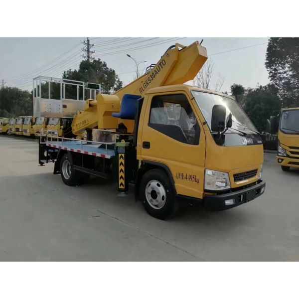 High Altitude Manned Work Platform Vehicle 251-350HP BOB-LIGHT 4-6L CN; JIA Diesel Euro 4 GK14SA Manual 7.5M Telescopic Arm 14M