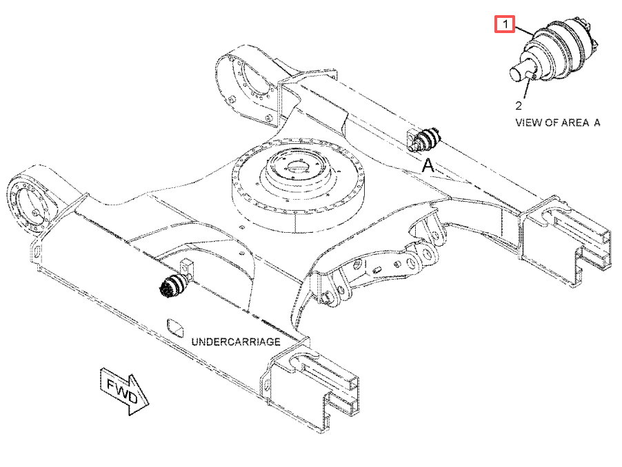 Premium Excavator Undercarriage Roller Upper Carrier 3335602