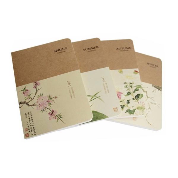 120Sht CMYK Christmas Gift Notebook , ISO FSC Kraft Paper Cover Notebook