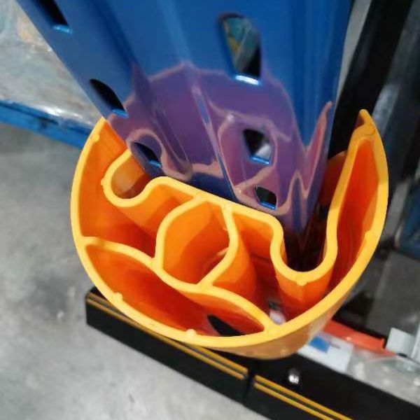 One-Piece Plastic Upright Protector for Pallet Racking Systems