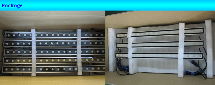 Anodized Aluminum Dimmable LED Wall Washer Lighting with 18 watt Cree Chip / 24VDC