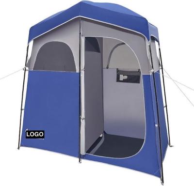 2.11*1.07*2.13M azul Poliéster impermeável Instant Pop Up Tendas de privacidade com cobertura completa porta e janelas fechadas