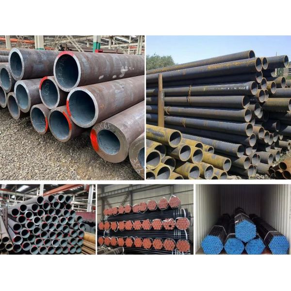 ASTM ISO Carbon Steel Tube Hot Rolled 60 - 200mm Diameter Seamless Round