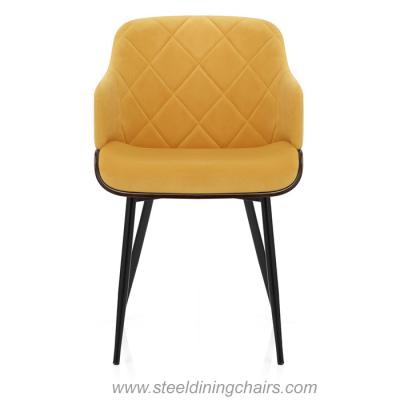 Wood Painted	83cm 50cm Metal Upholstered Dining Chair For Hotel Kitchen