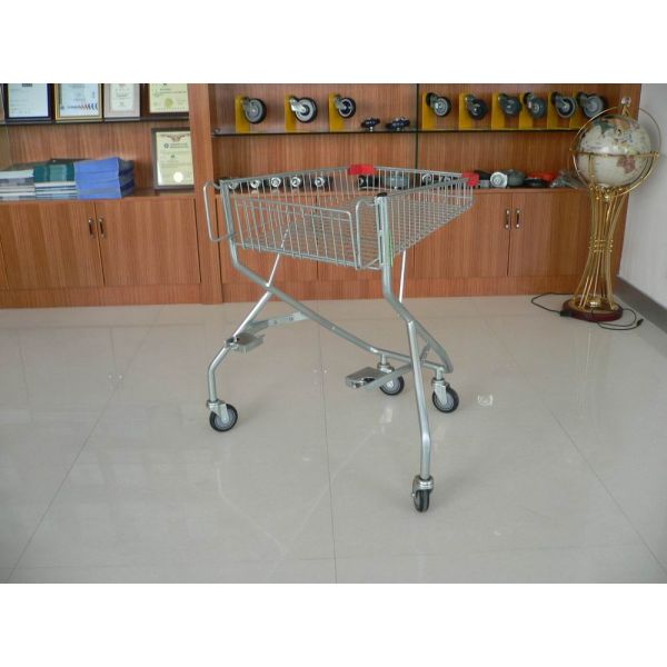 80L - 120L Lower Metal Basket Disabled Shopping Trolley For Wheel Chairs
