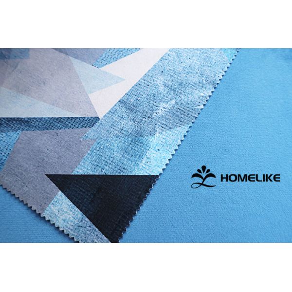 100% Polyester Geometric Prism Modern Printed Velvet For Home Textile