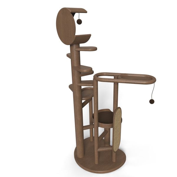 Небольшой средний кот Scratcher сизаля кладет кота в постель 72*57*181cm царапая деревянную мебель