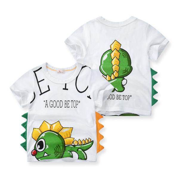 Boy T-Shirt New Dinosaur Children'S Short Sleeved Top Children'S Sports Shirts