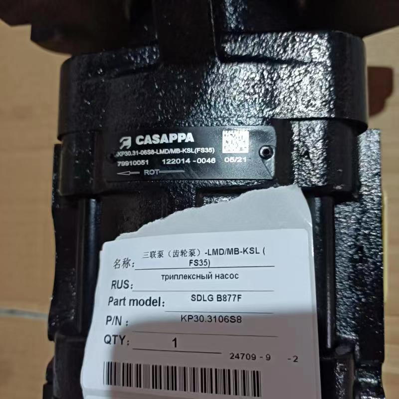 Triple Pump Construction Machinery Parts Supercharged Triple Gear Pump FS35