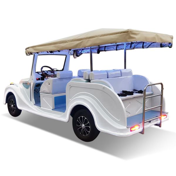 8 Seater Electric Car Classic Look Logo Printing Customized EV Classic Cars For Leisure
