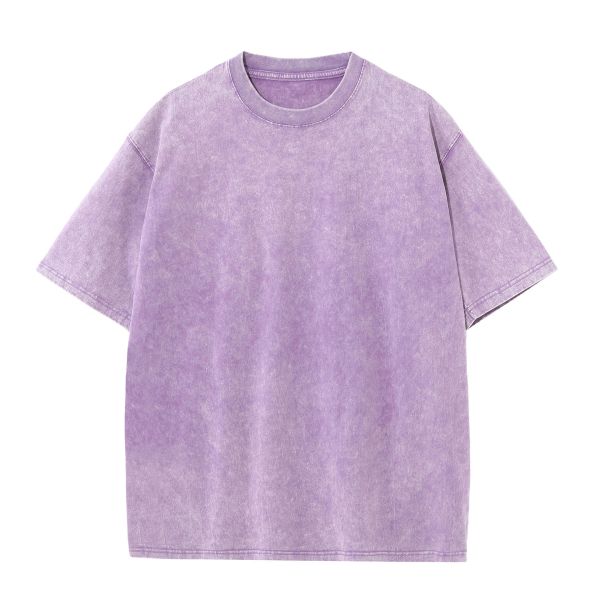 Loose Version 100%Cotton 230G Heavyweight Washed Streetwear T-Shirt for Oversize Men