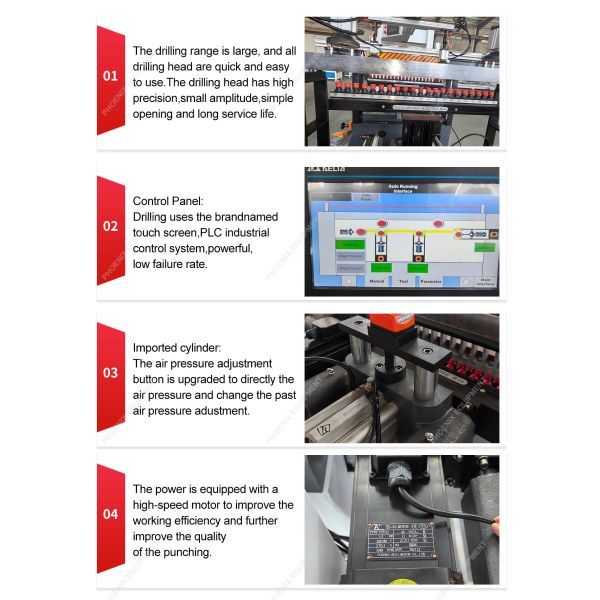 Horizontal Drilling MZB73214 Multi Spindle Line Boring Machine with 21 Bits * 4 Lines