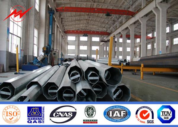 colar de aço galvanizado da prata de polos de poder do mergulho quente de 11.9m 12m 15m para a transmissão