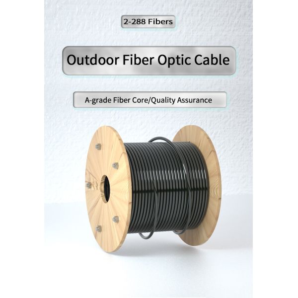 HDPE Jacket HXCOWO GYFTY 2-288Core SM G652D Duct Fiber Optic Cable for Connection