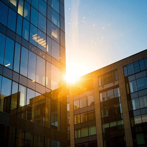 Coated Low E Glass 12mm 15mm Tempered Glass Curtain Wall Solutions