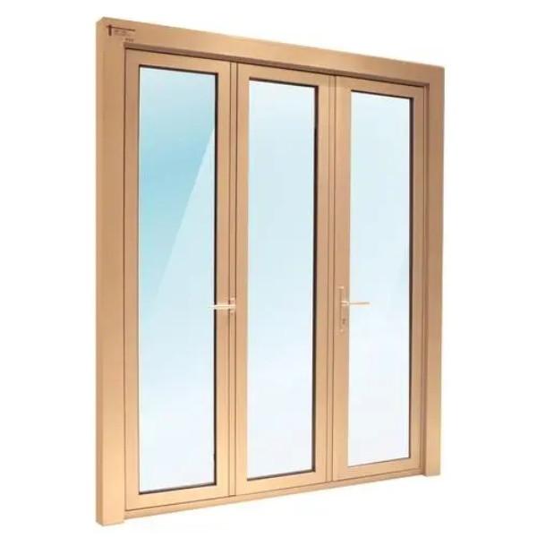 Residential Exterior Aluminum Sliding Glass Doors 15mm Double Glazed Tempered Glass