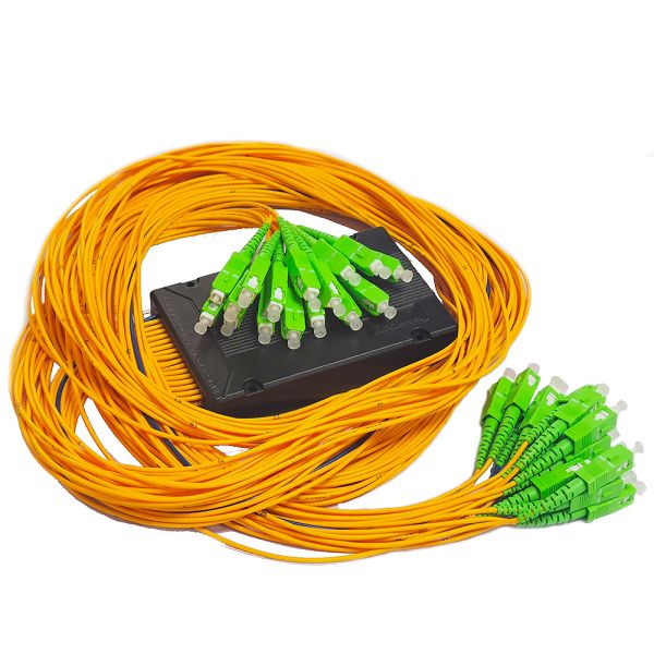 1X32 SC APC Good Uniformity Fiber Cable Splitter Low Insertion Loss