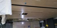 14/2mm Office Ceiling Tiles Hall Sound Absorbing Fireproof Grooved Acoustic Wall Panels