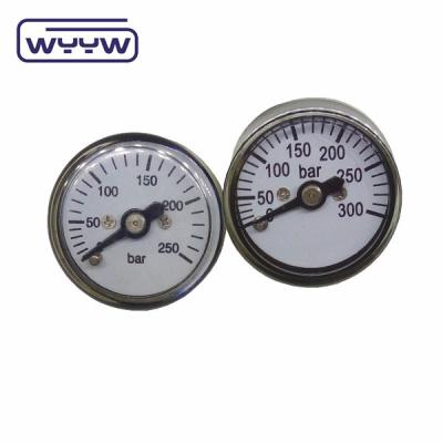 1 25mm Bar Mini Pressure Gauge Back Mount With Plastic Cover