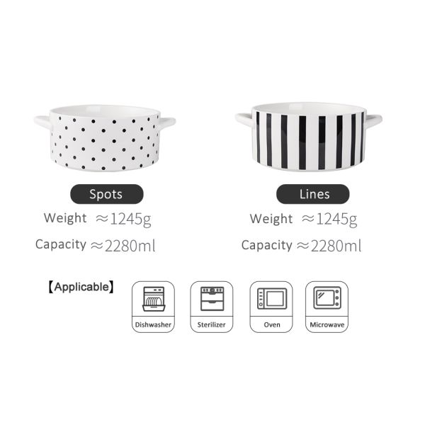 Light Luxury Ceramic Soup Bowl Set Perfect for Business Gifts and Sustainable Cooking