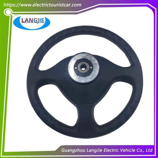 Electric Four-Wheel Sightseeing Car 36 Tooth Circular Black Steering Wheel 30MM Component