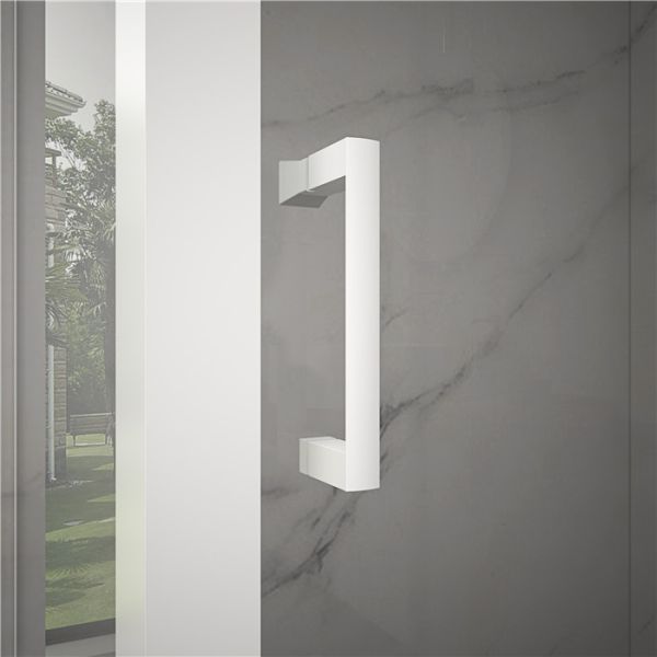 Rectangular 6mm tempered glass 1100x800x2000mm Bathroom Curved Corner Shower Enclosure , Shower And Bath Enclosures