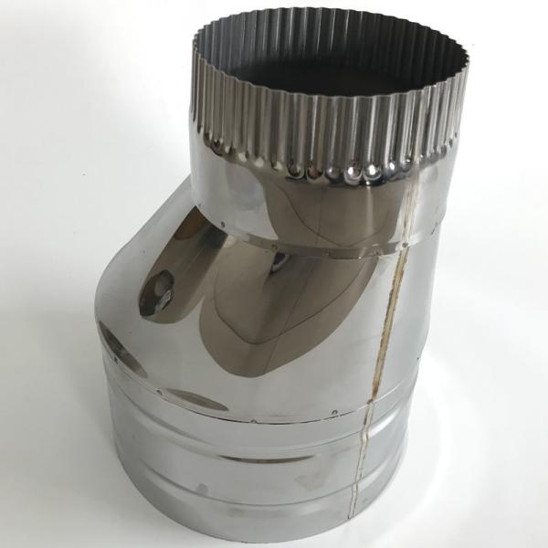 Welded Single Wall Telescoping Stove Pipe Plain Ends Multifunctional Enamel Surface