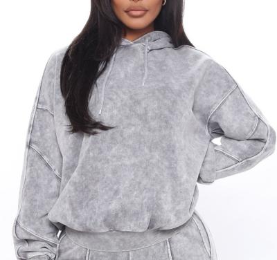 ODM помыл 100 хлопок Hoodie пуловера женщин молодости Hoodie Drawstring