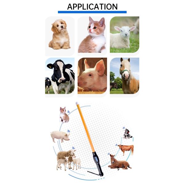 Reading distance 30 to 100cm Long Range 1342kHz RFID Livestock Tag Reader with Bluetooth and USB Communication Interface