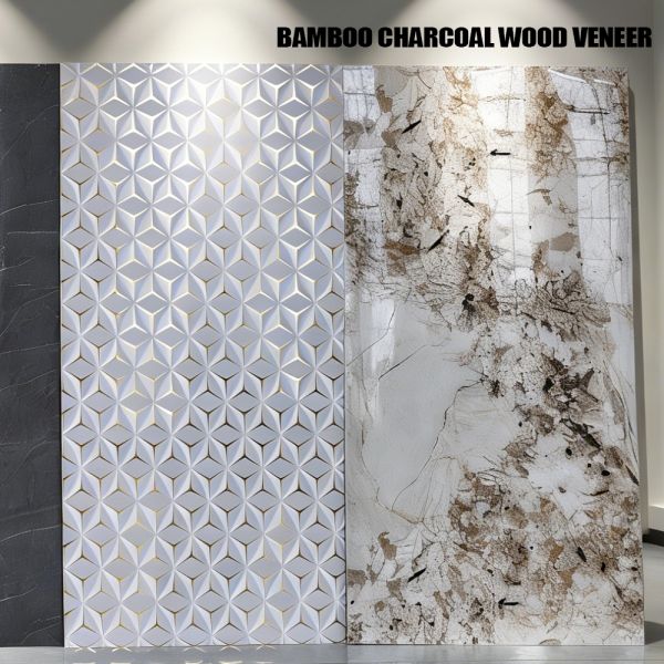 Bamboo Wood Marble PVC Wall Panels Easy Insulation Board Bamboo Fiber Wall Panel
