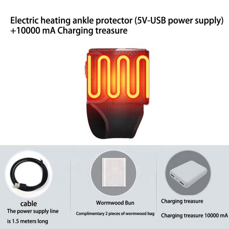 Поясной ремень с подогревом для термотерапии 120 г Электрогрелка для лодыжки 5 В