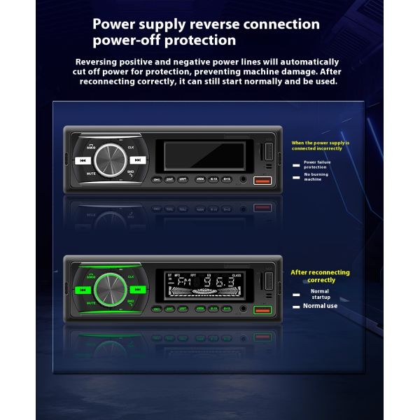 Creatall Universal Car MP3 Player with BT Wireless Positioning USB Amplifier & Radio MP3 Player for Car Use