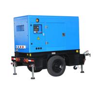 110kva 130kva Perkins Diesel Generator Trailer Towable AVR sem escova