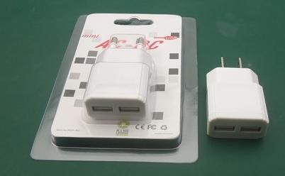 5v 2.1a 3.1a Wall mount charger dual usb travel Charger 15 watt 5V 3.1A with CE Rohs FCC for traveling