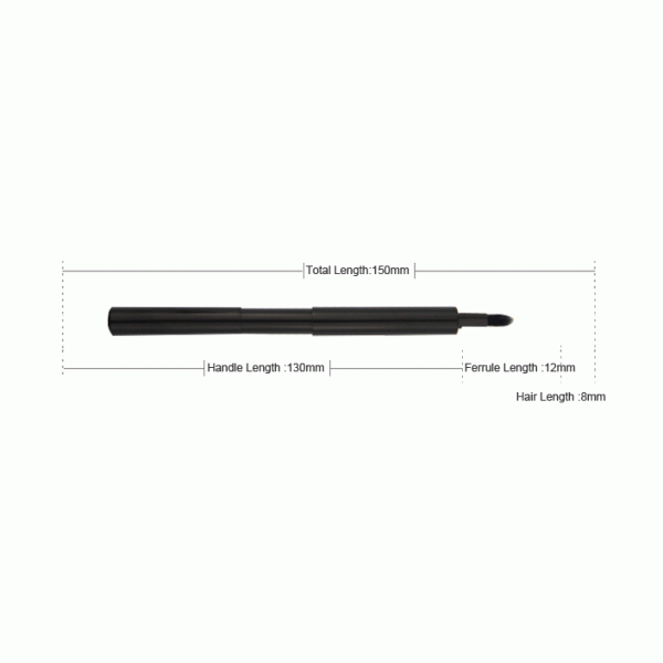 Double Sided Hair Makeup Lip Liner Brush Retractable Cosmetic Brushes