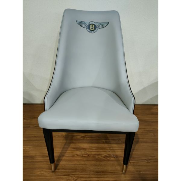 Restaurant 100cm Wrought Iron Upholstered Dining Chairs