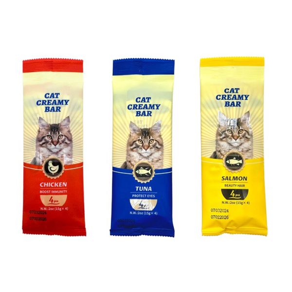 Pet Supplies Fresh Three Flavors Cat Strips Pet Food Snacks for Promoting Canned Food