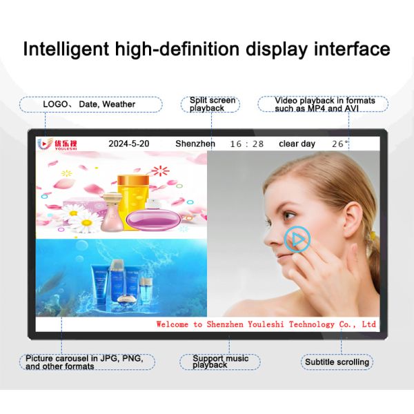 98 Inch 4K Clarity Indoor Digital Signage with Smart Remote Control and Wide Compatibility