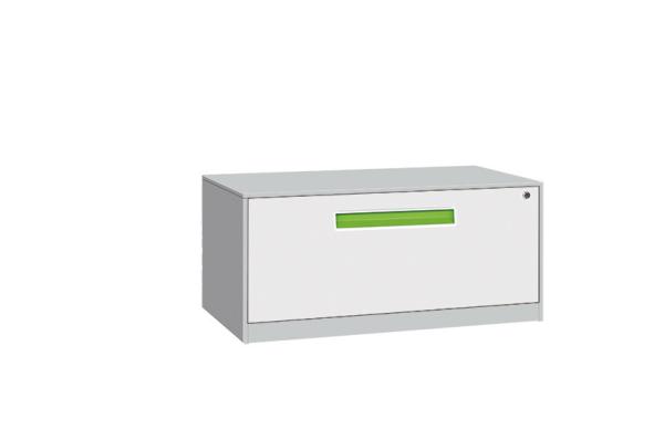 Lateral filing cabinet FYD-KK024 ,one drawer,body light grey face white color
