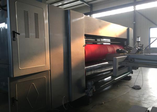 Speed 150 Pcs / Min  Automatic Feeding Flexo Carton  Printer Slotter Die Cutter Packing Machine