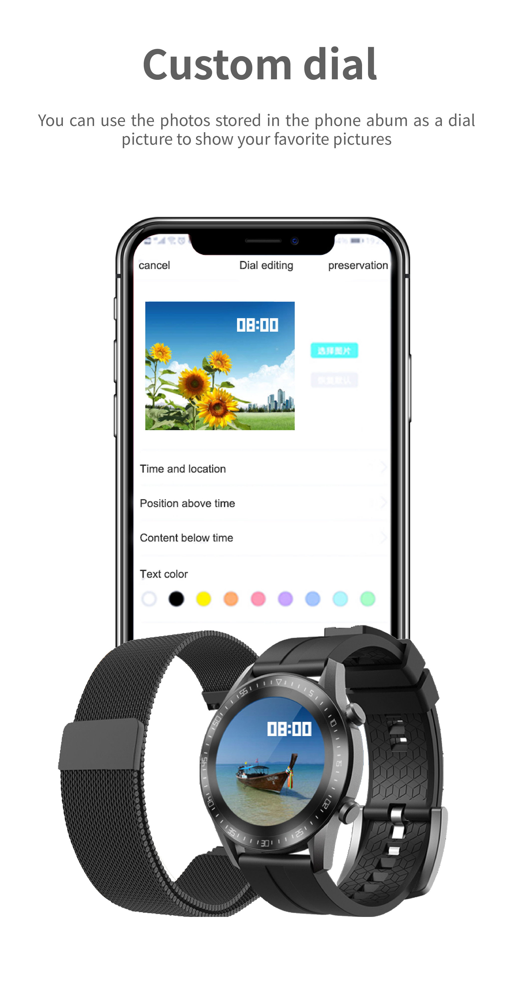 Сообщения H53 Inteligente дозора детей приспосабливать Wristband андроида GT2 умный