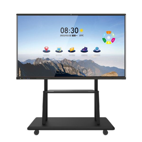 Qtenboard 55 Inch Interactive Whiteboard with 4K HD Screen and 40-50 Touch Points Smart Teaching Board