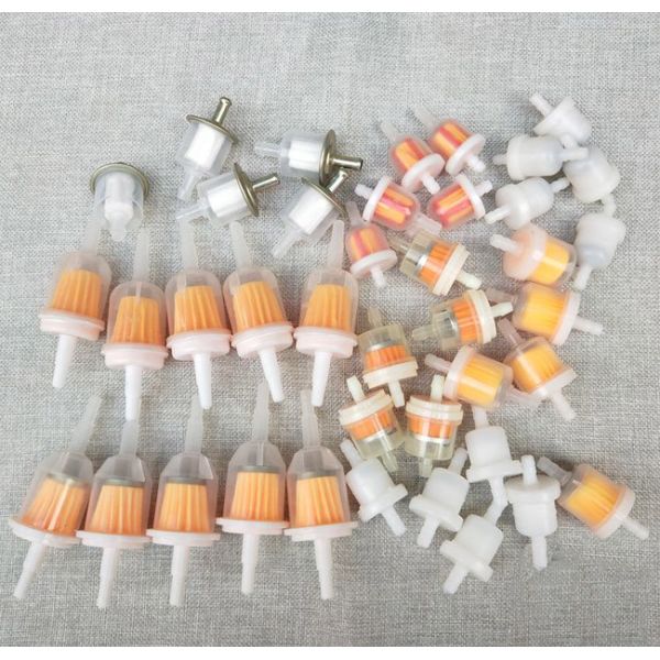 Scooter Mower Motorcycle Fuel Filter , Universal Plastic High Flow Fuel Filter With Magnetic