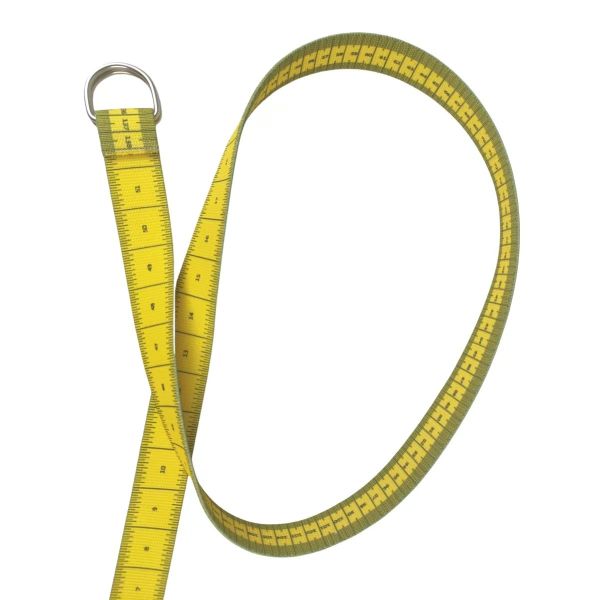 Double-sided printed tape measure belt, scale tool ruler, soft tape, alloy double-ring buckle, quirky trendy belt