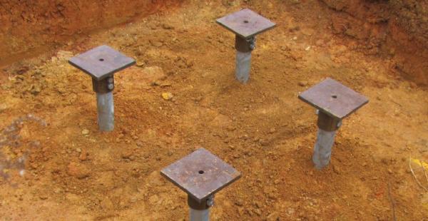 Helical Anchor Accessories Bracket And Cap Black or hot dipped galvanized