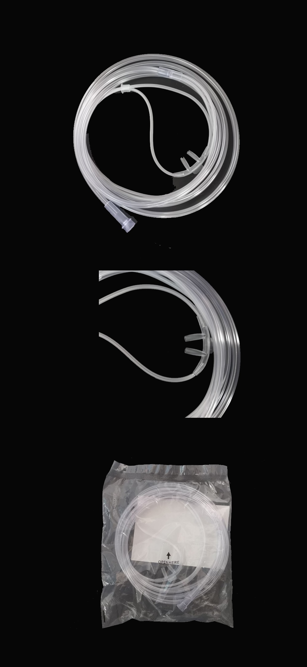 Disposable Medical PVC Colored Oxygen Nasal Cannula