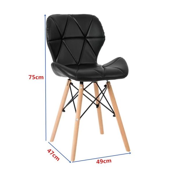 Modern leisure dessert shop dining chair business negotiation clear bar chair high stool coffee shop Nordic simple chair