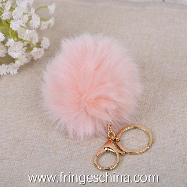 Wholesale Colorful DIY Decoration Fake Rabbit Fur Pom Pom Ball For Key Chain