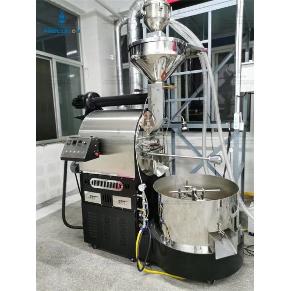 Коммерческая кофейная обжарка 120 кг барабан из нержавеющей стали 0-300°C регулируемая