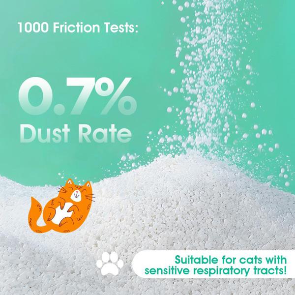 Litière pour chat à la cassave, contrôle des odeurs, élastique, durable, litière pour chat au tapioca